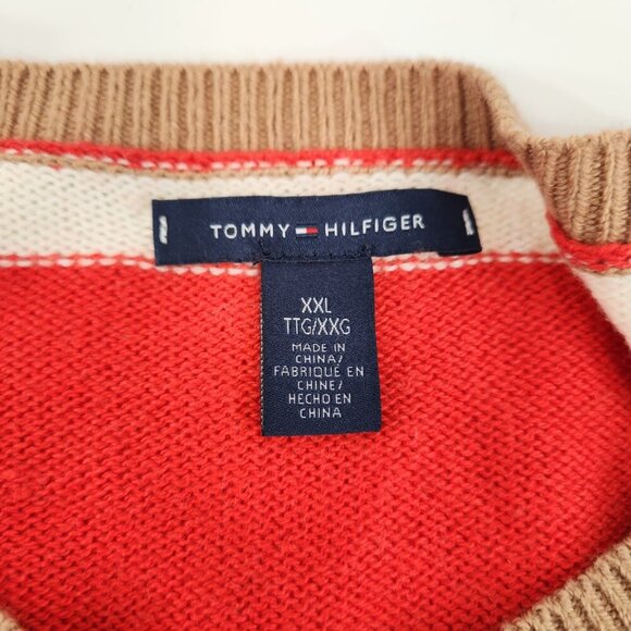 Tommy Hilfiger Womens Wide Stripe Relaxed Fit Cardigan Sweater XL - Picture 10 of 11